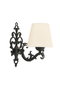 Opviq Claire Lámpara de pared Crema y Negro